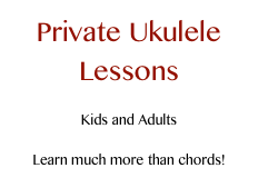 Private Ukulele Lessons

Kids and Adults
Email us.
Learn much more than chords!